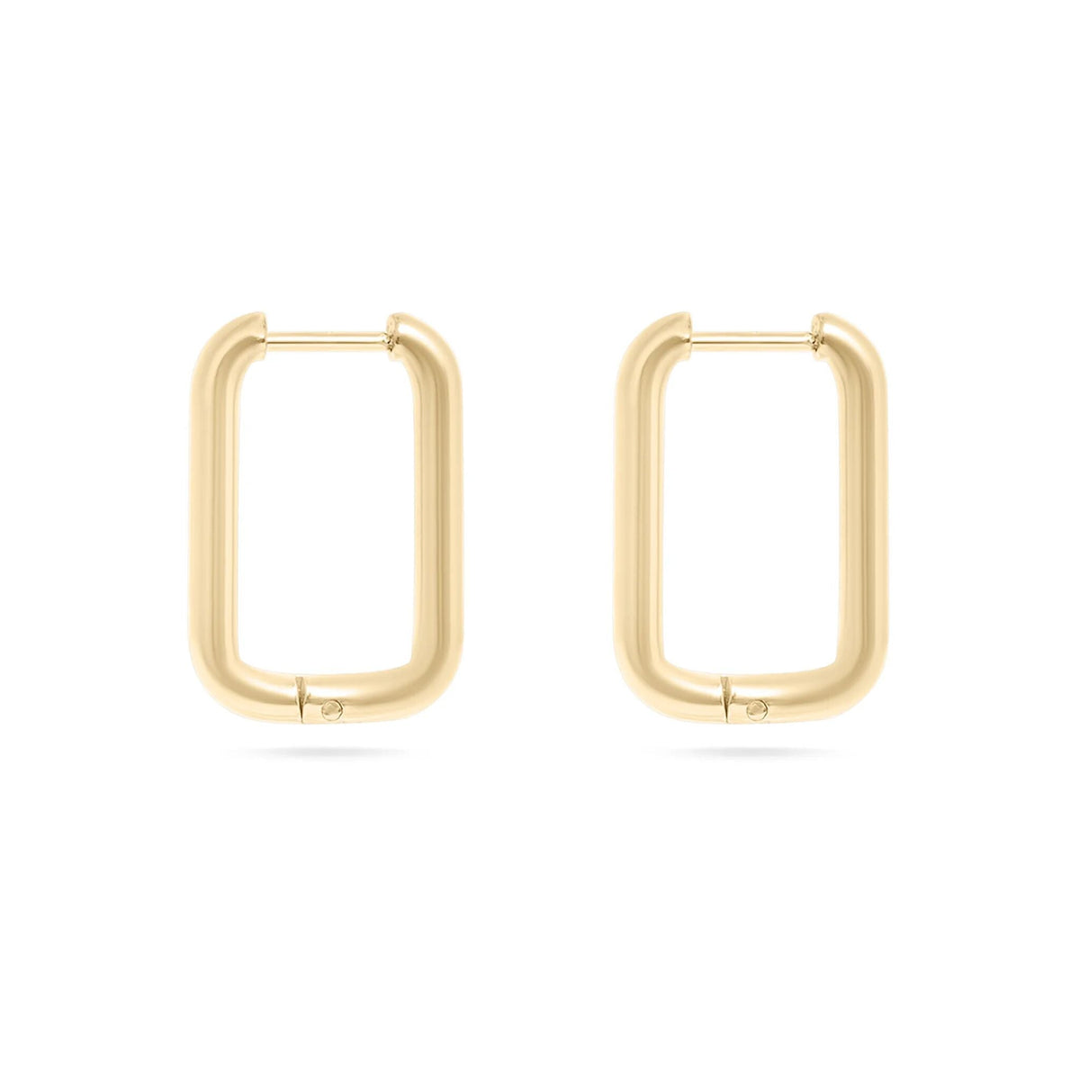 14K Gold Filled Plus™ Rectangle Huggie Earrings
