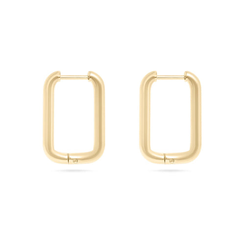 14K Gold Filled Plus™ Rectangle Huggie Earrings