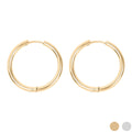 Stainless Steel Circle Huggie Hoops