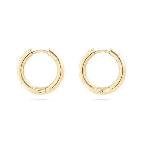 14K Gold Filled Plus™ Circle Huggie Hoops