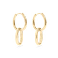 14K Gold Filled Plus™ Interlocked Oval Earrings