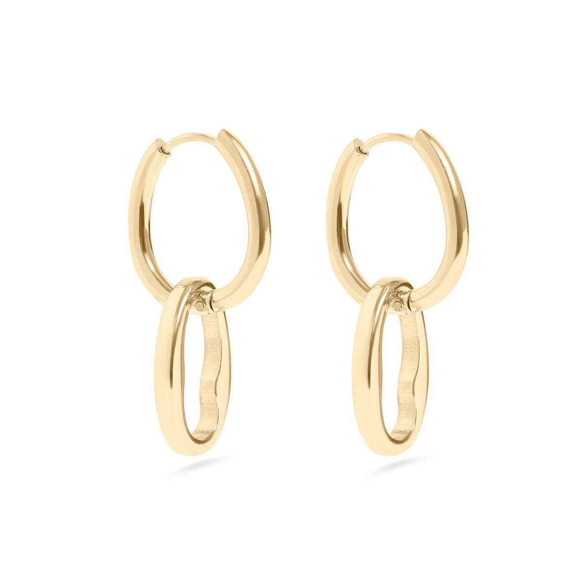 14K Gold Filled Plus™ Interlocked Oval Earrings