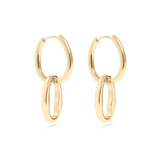 14K Gold Filled Plus™ Interlocked Oval Earrings
