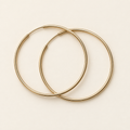 14K gold classic hoop earrings