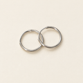 Small sterling silver hoop earrings
